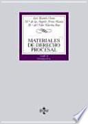 Libro Materiales de derecho procesal/ Materials of procedural law