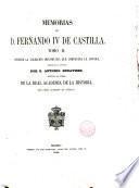 Memorias de D. Fernando IV de Castilla