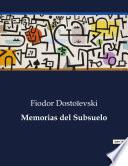 Libro Memorias del Subsuelo