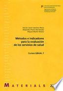 Libro Métodos e indicadores para la evaluación de los servicios de salud