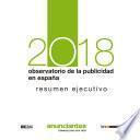 Libro Observatorio de la publicidad en España 2018