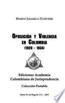 Libro Oposición y violencia en Colombia