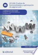 Libro Pruebas de funcionalidades y optimización de páginas web. IFCD0110