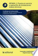 Libro Puesta en servicio y operación de instalaciones solares térmicas. ENAE0208