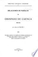 Relaciones de pueblos del obispado de Cuenca