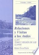 Libro Relaciones y visitas a los Andes. Siglo XVI