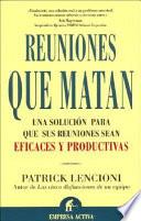 Libro Reuniones que matan