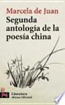 Libro Segunda antología de la poesía china