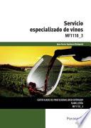 Libro Servicio especializado de vinos