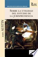 Libro Sobre la utilidad del estudio de la jurisprudencia