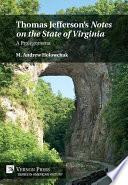 Libro Thomas Jefferson’s 'Notes on the State of Virginia': A Prolegomena